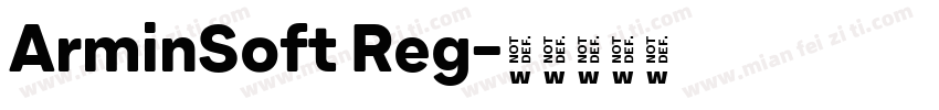 ArminSoft Reg字体转换